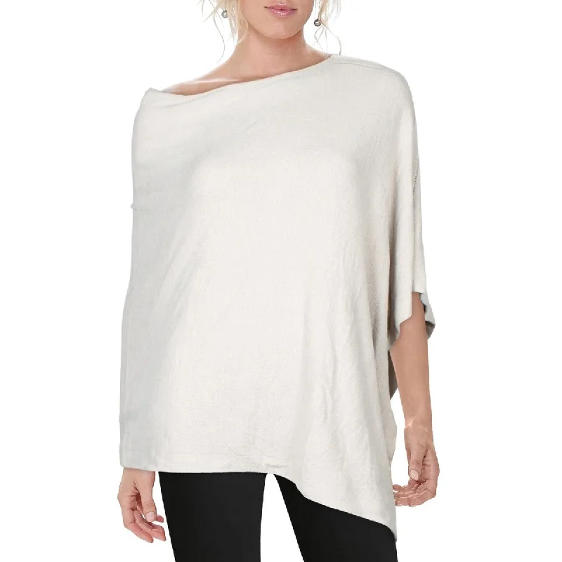 Barefoot Dreams Womens Knit Pullover Poncho Sweater