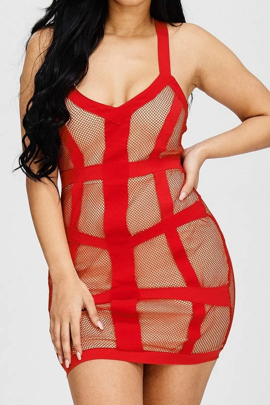 Sexy Fishnet Dress