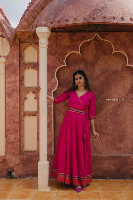 Aambal Pink Maxi Dress