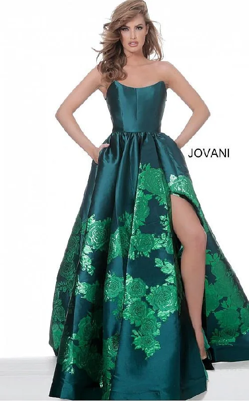 Jovani 02038 Prom Long Strapless Ball Gown