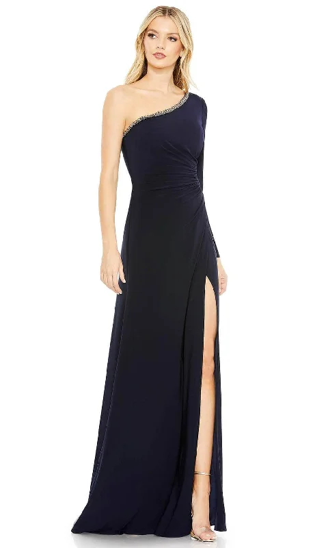 Ieena Duggal 26039 - Asymmetrical Neckline Prom Dress