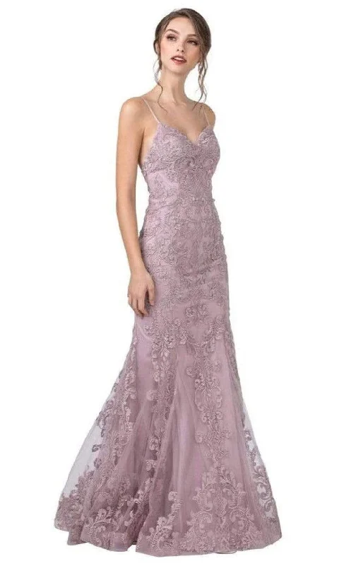 Trevi Collection - L2349 Sweetheart Trumpet Sleeveless Dress