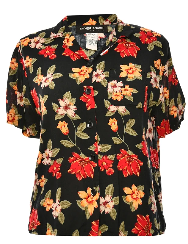 Floral Sag Harbor Blouse - M