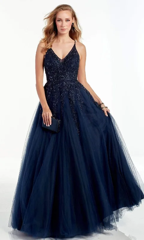 Alyce Paris - 60888 Beaded V Neck Tulle Lace Gown