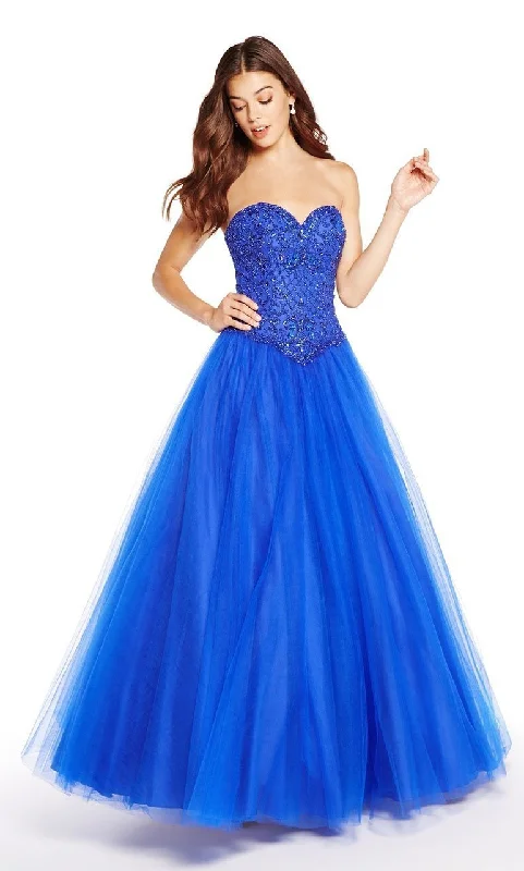 Alyce Paris - Corset Sweetheart Bodice Tulle Evening Gown 60205SC