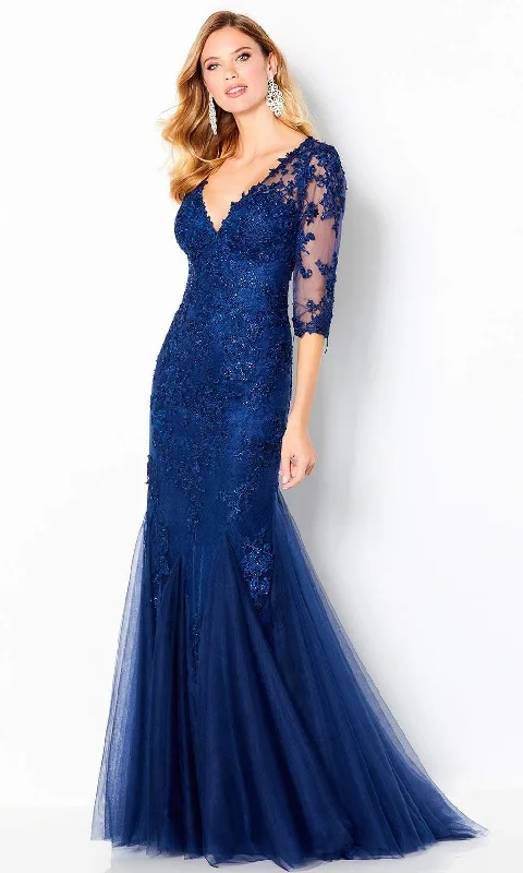 Cameron Blake by Mon Cheri - 220644 Embroidered Tulle Formal Dress