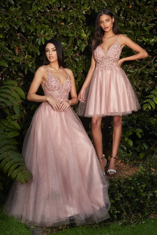 Cinderella Divine: Enchanting Glitter Lace Evening Gown for Unforgettable Moments