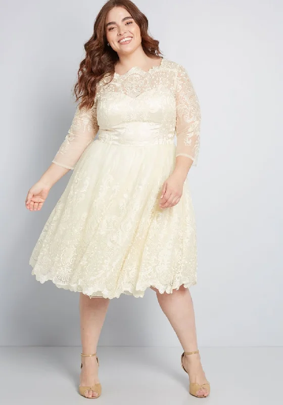 Gilded Grace Lace Dress