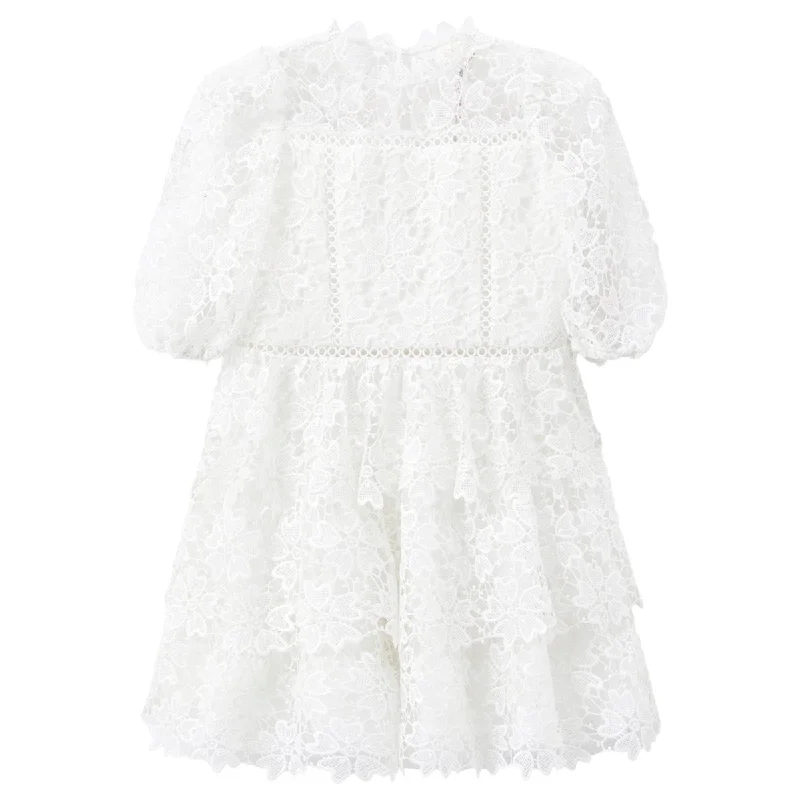 OTILLIE LACE APPLIQUE DRESS