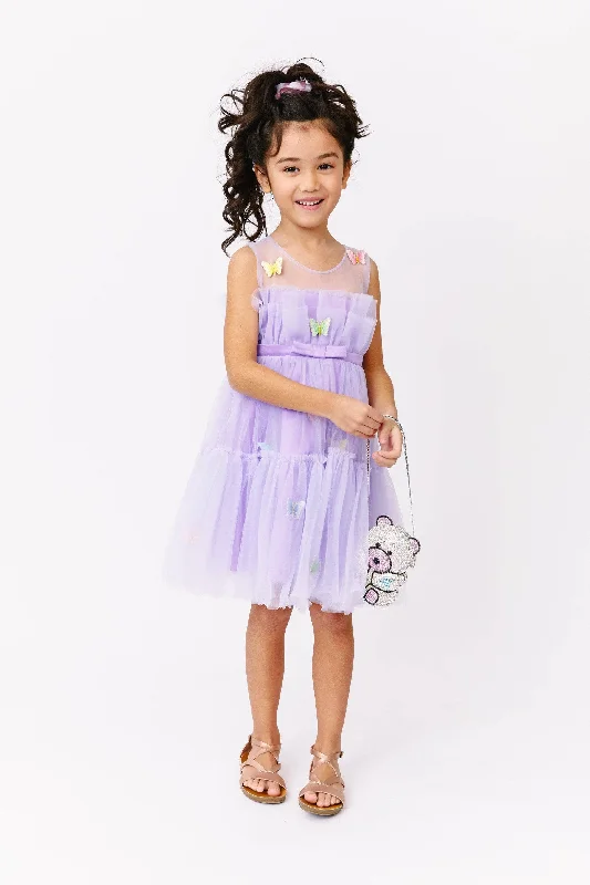 Rainbow Butterfly Tulle Dress