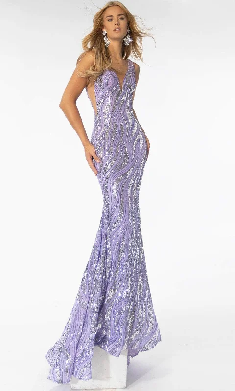 Ava Presley 39201 - Open Back Sequin Gown Sequin Dress Allure