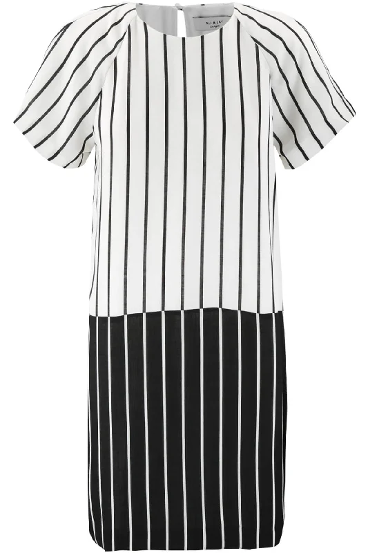 Blocked Stripe Shirt Formal Shirt Gown